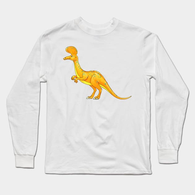 Corythosaurus Long Sleeve T-Shirt by Rowena Aitken